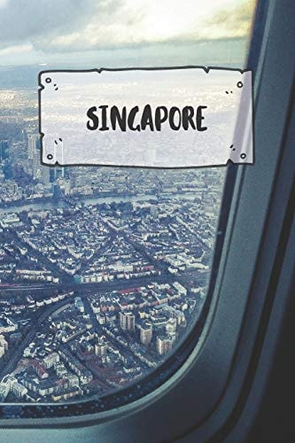 Singapore Ruled Travel Diary Notebook Or Journey Journal - Lined Trip Pocketbook for Men and Women with Lines