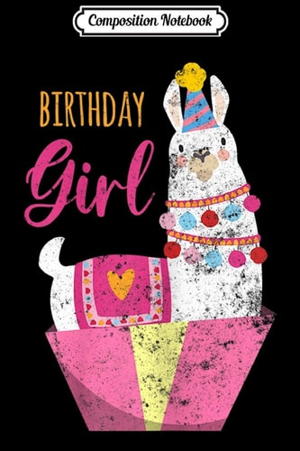 Composition Notebook Cool Cute Alpaca Llama Cactus Girls Birthday Animal Lover Journal/Notebook Blank Lined Ruled 6x9 100 Pages