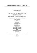 Geoengineering, Parts I, II, and III