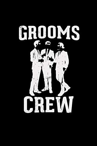 Grooms Crew 6x9 Bachelor - Blank with Numbers Paper - Notebook - Notes