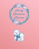Merry Christmas Planner Holiday Planning Journal & Organizer (blue)