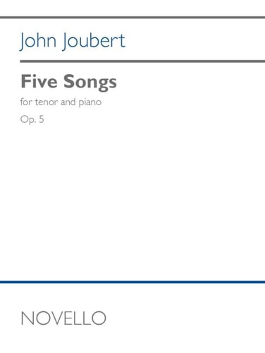 Five Songs, Op. 5 For Tenor and Piano