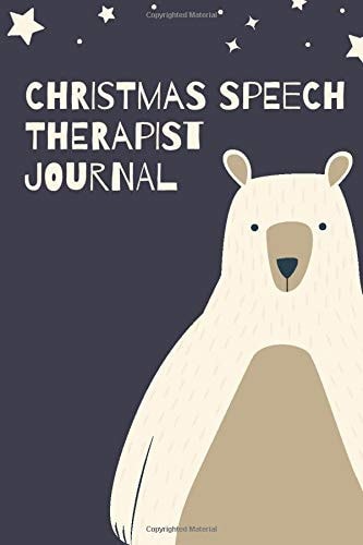 Christmas Speech Therapist Journal: SLP Journal Everyone Deserves A Voice Floral SLP Gift For Notes Journaling Perfect Gift for Speech Therapist
