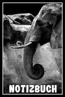 Notizbuch Planer Mit Elefant Für Deine Notizen. 120 Seiten Mit Linien und Glänzendem Softcover
