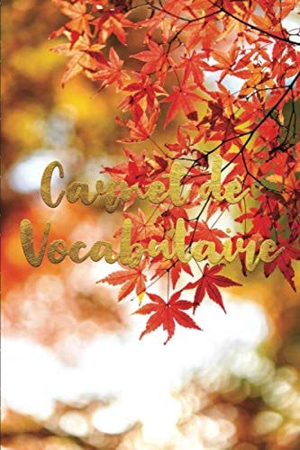 Carnet de Vocabulaire: A5 - 130 pages - 4 000 mots - Controle des connaissances - favoris - table des matières - Couverture souple finition matte - Paysages (French Edition)