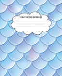 Mermaid Composition Notebook Blank Lined Cute Notebooks for Girls Teens Kids School Writing Notes Journal (7. 5 X 9. 25 In)