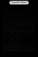 Composition Notebook Be Nasty Resist Impeach Trump Human Rights LGBT Fun Gift Premium Journal/Notebook Blank Lined Ruled 6x9 100 Pages
