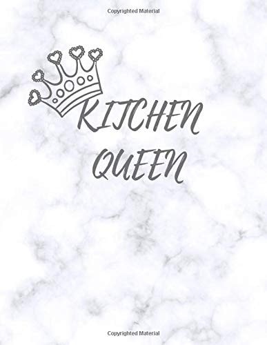 Kitchen Queen Blank Recipe Book to Write/ Make Your Own Recipe Cookbook/ Recipe Journal for Family and for Gift/ Personalized Notebook for Your Favourite Recipes