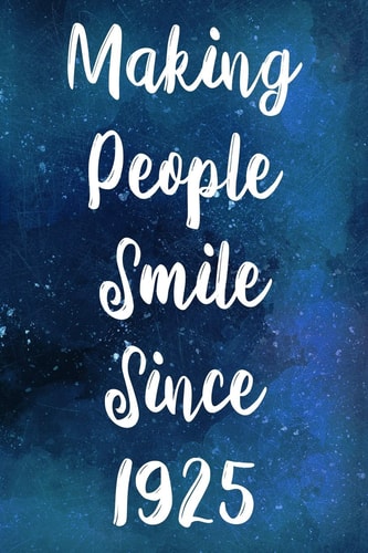 Making People Smile Since 1925 The Perfect Gift for a Birthday - Unique Personalised Year of Birth Journal!