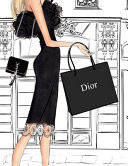 Yves Saint Laurent and Dior in Black and White BLANK Composition Notebook 8. 5 X 11, 118 DOT GRID PAGES