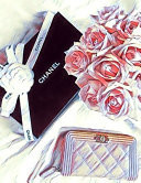 Chanel and Roses in Bed BLANK Composition Notebook 8. 5 X 11, 118 DOT GRID PAGES (luxury Art Notebook)