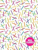 Meal Planner Simple 52 Weeks of Menu Planning Pages with Weekly Grocery Shopping List - Large 8. 5 X 11 Inch - 110 Pages - AXL 0009123