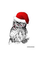 Christmas Notebook Owl Holiday Notepad with Lined Wide Ruled Paper for Taking Notes. Xmas Journal Diary 6 X 9 Inch Soft Cover for Home, Work Or School