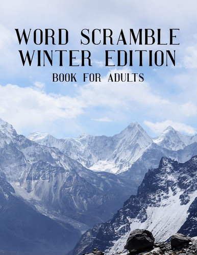 Word Scramble Winter Edition Book For Adults Large Print Wintertide Puzzle With Solution