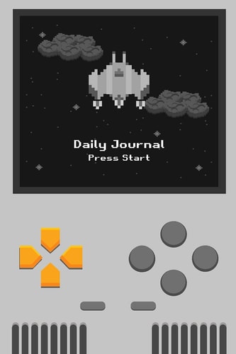 8 Bit Daily Planner and Journal Video Game Themed Journal Planner with Gratitude 120 Pages 6x9 for Kids