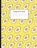 Composition Book Avocado Pattern College Ruled Notebook for Taking Notes Journaling School Or Work for Girls