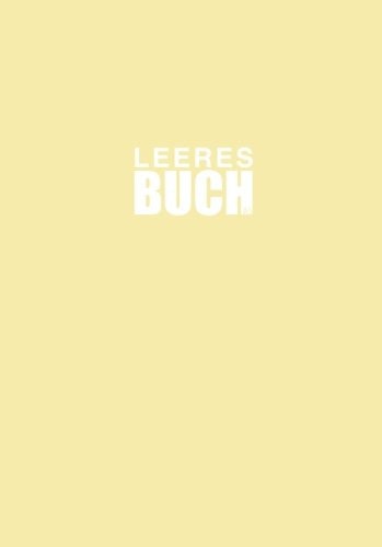 Leeres Buch A5 110 Seiten | Softcover | Gebunden