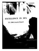 Excellence in EPA FY 1988 Awards Report