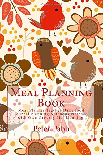 Meal Planning Book Meal Planner Tracker Daily Food Journal Planning Notebook Notepad with Own Grocery List Planning
