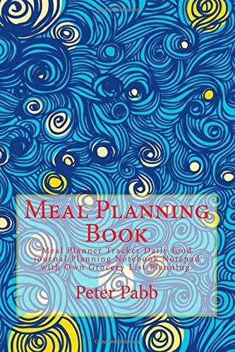 Meal Planning Book Meal Planner Tracker Daily Food Journal Planning Notebook Notepad with Own Grocery List Planning