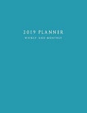 2019 Planner Weekly and Monthly Large 52 Week Planner with To-Do List (Matte Blue Cover)