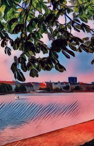 Bullet Journal: A Moody Summer Evening by the Lakes of Copenhagen