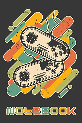 Notebook Cool Retro Colors Video Games, Back to School Journal Notebook for Boys and Girls, 100 Blank, Lined Pages, 6 X 9 in (15. 2 X 22. 9 Cm)