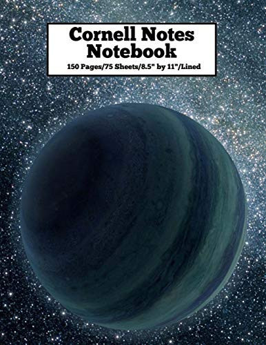 Cornell Notes Notebook 8. 5 by 11 - 150 Pages of Cornell Note Paper for Note Taking - Lined Format - Design #5
