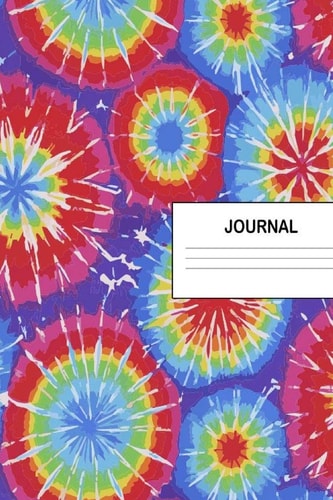 Journal Tie Dye Daily Blank Journal 90 Day Purple Yellow Blue Colorful Wide Ruled Lined Lightweight Paper Cover Notebook Diary for Students Women and Kids: 6 X 9 Unique Writers Note Pad Notepaper for Writing with 90 Pages: Travel Journaling