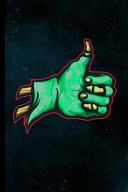 Zombie Thumbs Up Blank Lined Journal Halloween Severed Zombie Hand - 128 College Ruled Pages: 6 X 9 in Blank Lined Journal with Soft Matte Cover - Notebook, Diary, Composition Notebook for Boys, Girls, Kids, School, Students, Homeschool and Teachers