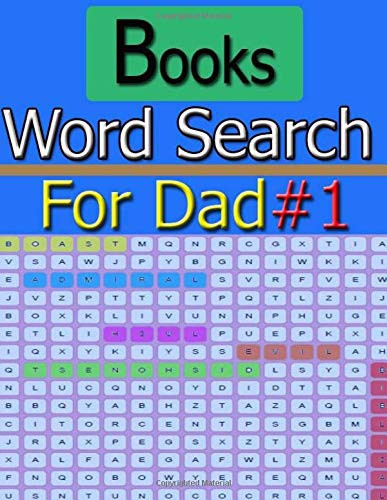 Word Search Books for Dad #1 Word Search of Dad: Large Print Activity Puzzle Books for Adults