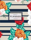 Weekly Planner 2019 Floral Planner | 2019 Organizer with Bonus Dotted Grid Pages, Inspirational Quotes + To-Do Lists | Roses and Stripes