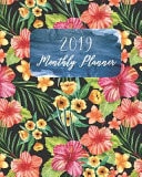 2019 Monthly Planner Calendar Schedule Organizer and Journal Notebook with Spring Flowers Cover (January 2019 Through December 2019)