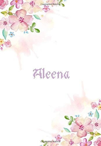 Aleena: Notebook with Lettering Name