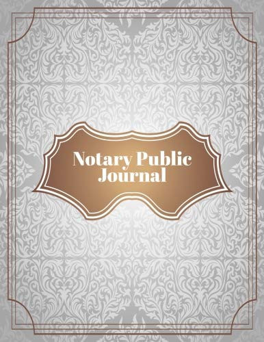 Notary Public Journal Notarial Record Log Book - Silver