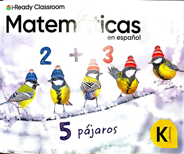 i-Ready Classroom , Matematicas en Español, Grade K , Volume 1.
