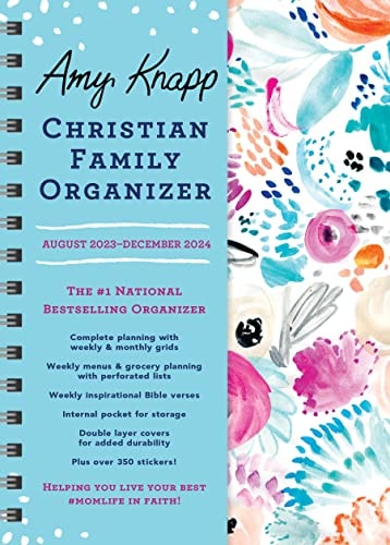 2024 Amy Knapp's Christian Family Organizer: 17-Month Weekly Faith & Inspiration Planner for Mom (Includes Stickers, Thru December 2024)
