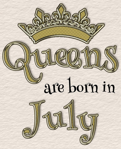 Queens Are Born in July 7. 5 X9. 25 100 Lined Journal Pages for Your Diary