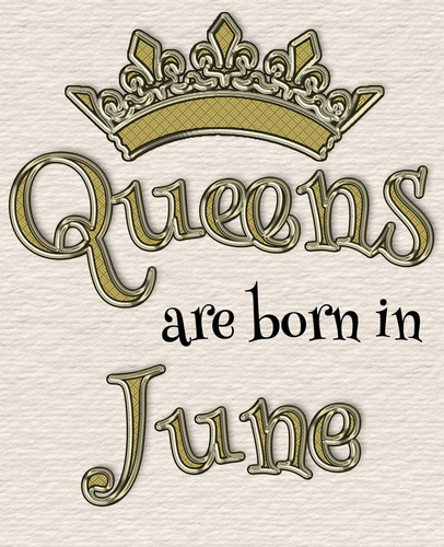 Queens Are Born in June 7. 5 X9. 25 100 Lined Journal Pages for Your Diary