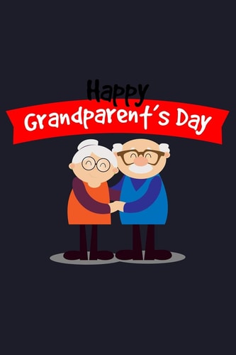 Grandparents Day Blank Lined Journal to Write in - Ruled Writing Notebook