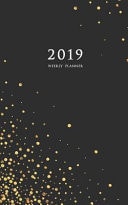 2019 Weekly Planner Small 2019 Planner Weekly (Gold Confetti)