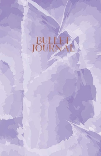 Bullet Journal Purple Water Color Cover