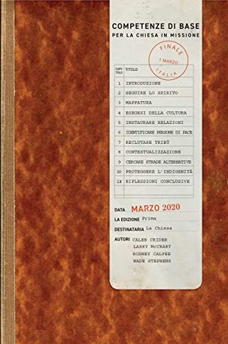 Il libro Competenze di Base: Per la Chiesa in Missione (Italian Edition)