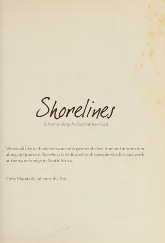 Shorelines A Journey Along the South African Coast