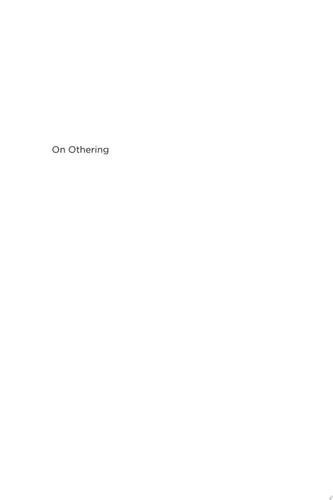 On Othering Processes and Politics of Unpeace