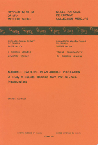 Marriage Patterns in an Archaic Population