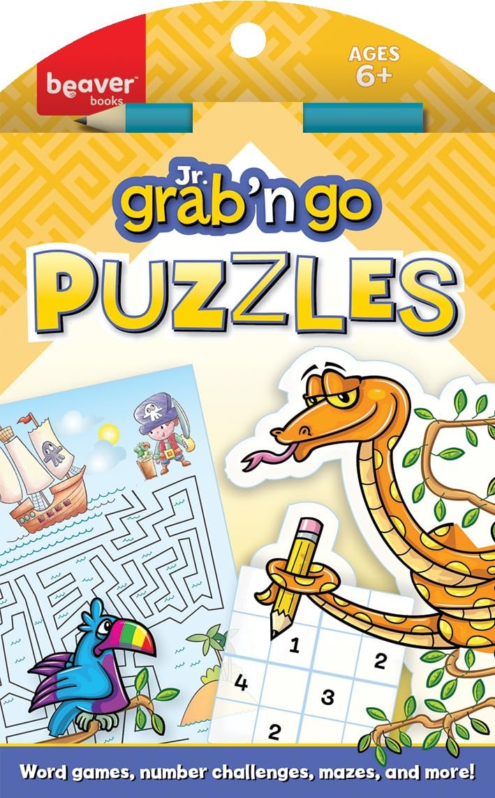 PAPP Pocket Size Word Search for kids ages 6-8, 40 Challenging Puzzles, Brain Games, Perfect Gifts for kids, 48 Pages with Answers, Snake Theme