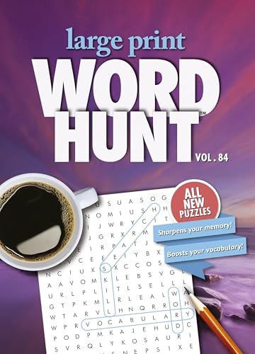 PAPP Large Print Word Search Books for Adults: 80 Challenging Puzzles, Brain Games, Perfect Gifts for Seniors, 96 Pages with Answers, Theme Sunset Splendor