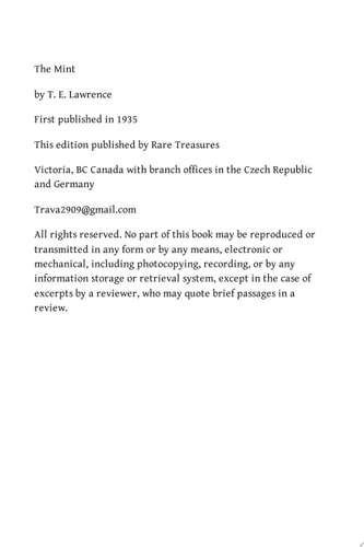 Edition published by Rare Treasure Editions
