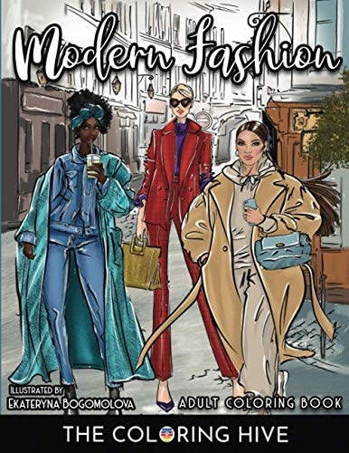 Modern Fashion: Coloring Book for Adults